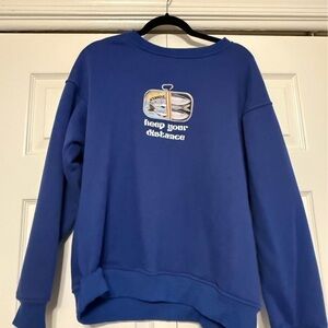 Blue Graphic women Sweater